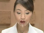 日本女主持在做節目時強迫顏射